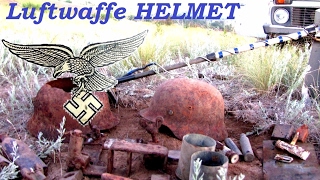 Relic Hunting Eastern Front of WWII  Luftwaffe German helmet M35  2015 [upl. by Micco]