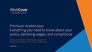 WorkCover Queensland Premium Masterclass [upl. by Enriqueta]