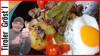 Tiroler Gröstl Rezept einfach lecker und schnell [upl. by Elnora]