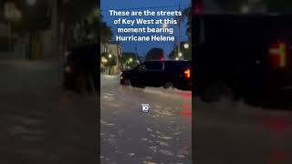 The streets of Key West flood as hurricane Helene crosses [upl. by Ecinom]