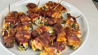 Jalapeño Poppers Wrapped In Bacon [upl. by Maharva]