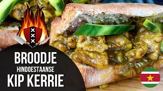 Broodje KipKerrie Masala  17  Chicken Curry Sandwich 🇸🇷 [upl. by Eibmab63]