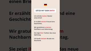 Sätze mit dem Dativ I Deutsch B1 B2 I Hören und Verstehen GermanStories [upl. by Ntsuj]