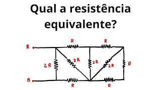 Qual a resistência equivalente do circuito  Física ENEM [upl. by Aicat20]