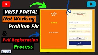 URISE portal is not working problem fix  How to Register on urise portal  urise  mygurugcom [upl. by Oirifrop]