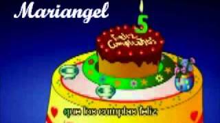 FELIZ CUMPLEAÑOS MARIANGEL [upl. by Etnovad]