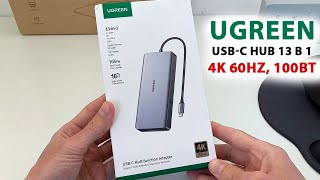 UGREEN USBC HUB 13 в 1  4K 60Hz 100Вт для НОУТБУКА и ПК Windows macOS Linux [upl. by Avir]