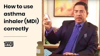 How To Use Asthma Inhaler MDI By Dr Vikram Jaggi  1mg [upl. by Eirelam]