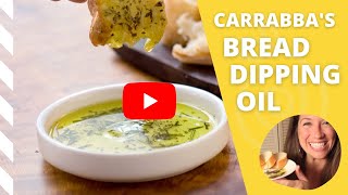 Carrabbas Bread Dipping Oil Recipe [upl. by Ahtiekal]