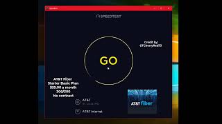 ATampT Fiber 5500 a month tier basic plan starter package  300 Download 300 Upload  Speed Test [upl. by Valma]