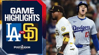 Dodgers vs Padres Game Highlights 10924  MLB Highlights [upl. by Kelula]