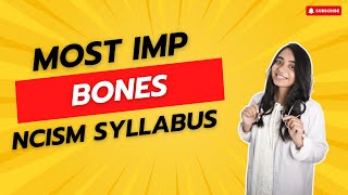 Important Bones for BAMS 1st year  NCISM Syllabus  Bones Anatomy  Rachna sharir bams ayurveda [upl. by Leuams]