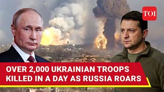 Putins CarpetBombing Slays Over 2000 Ukrainian Troops Shock Defeats For Zelensky [upl. by Lathrope440]