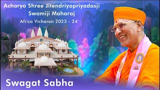 Acharya Swamiji Maharajs Swagat Sabha  Nairobi 11th December 2023 [upl. by Haorbed]