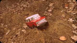 Tamiya CC01 Ford Bronco Trailing in the muddy forest HD [upl. by Gunzburg88]