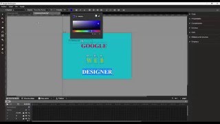 Animaciones de texto en Google Web Designer 1era parte [upl. by Weyermann]