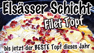 Elsässer Schicht Filet Topf aus dem Dutch Oven  The BBQ BEAR [upl. by Azyl]