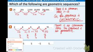 78 Geometric Sequences [upl. by Nisse]