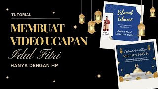 Cara Cepat membuat Ucapan Idul Fitri di Canva hanya pakai HP [upl. by Hafinah345]