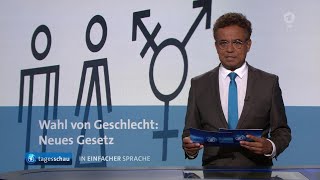 tagesschau in Einfacher Sprache 1900 Uhr 01112024 [upl. by Jacy]