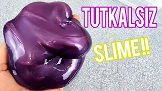 TUTKALSIZ BORAKSSIZ Slime Nasıl Yapılır 💦 Evdeki Malzemeler ile slime 💦 [upl. by Ynattirb]