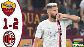 DEBRIEF AS ROME 12 AC MILAN LAC MILAN JOUE LE TITRE   GIROUD ET LEAO EN PATRON [upl. by Acirdna]