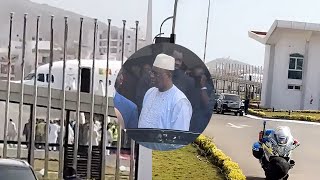 Aéroport international LéopoldSédarSenghor Macky Sall quitte le pays [upl. by Enar412]