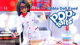 DIY  How to Make Edible Doll Pop Tarts  REAL EDIBLE Doll Food [upl. by Norvun]