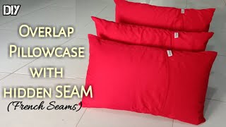 Easy Diy pillowcase with French Seams  No RAW EDGEs [upl. by Idleman]