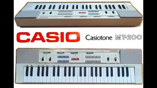 CASIO Casiotone MT200  sound amp styles [upl. by Tedmund]