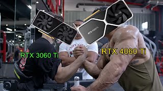 Nvidia RTX 4060 Ti vs RTX 3060 Ti Performance in a Nutshell [upl. by Helbonna]