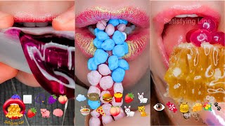 2 HOURS BRAIN MELTING Satisfying ASMR Eating Emoji Food Challenge Compilation Mukbang 먹방 [upl. by Atnuahs188]