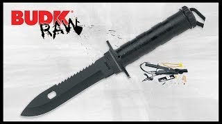 Survival Knife amp Survival Kit with Built In Slingshot [upl. by Madlen]