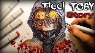 Ticci Toby STORY  Drawing  Creepypasta Kastoway [upl. by Alaster719]