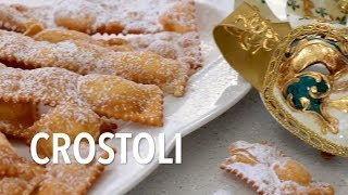 How to make Crostoli aka Chiacchiere Napoletane [upl. by Aggi]