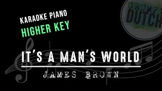 Its a Mans World  James Brown Higher Key Piano Cover [upl. by Illib43]