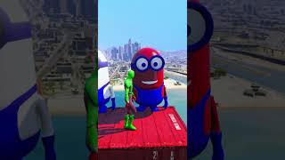 GTA 5 Epic Spiderman Ragdolls  Jumps  Fails epi 162 shorts gta [upl. by Heady554]