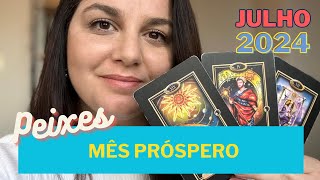 PEIXES  TAROT DE JULHO RECONHECIMENTO PROFISSIONAL MAS HÁ ALERTA COM A SAÚDE [upl. by Hallagan]