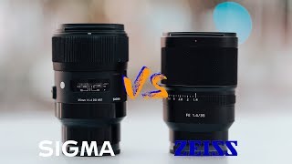 Sigma 35mm 14 Art VS Sony Zeiss 35mm 14 [upl. by Ydor]