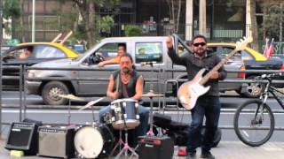 Street artists Highway star Deep Purple cover [upl. by Akerdna]