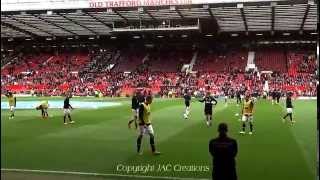 Players Prematch Warm up Manchester United 40 Norwich 26414 [upl. by Fabi918]