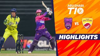 New York Strikers vs Team Abu Dhabi  Abu Dhabi T10  Match 22  Highlights  JioCinema amp Sports18 [upl. by Adiaros]