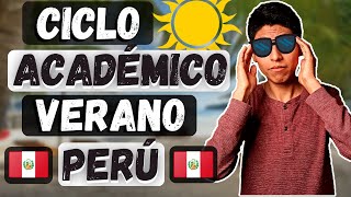 DE QUÉ TRATA CÓMO FUNCIONA el CICLO académico DE VERANO  Universidad  PERÚ [upl. by Zetneuq]