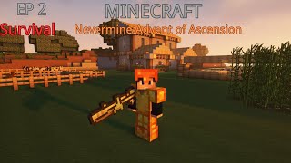 Minecraft  NevermineAdvent of Ascension Mod Ep 2  Increases The Hunter Level [upl. by Kcinnay]