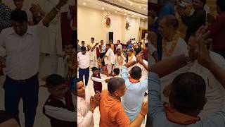 dancing ISKCON temple in devotees krishna ❤️YouTube viral shots [upl. by Aisul]