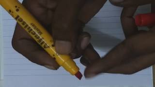 How to write beautiful letters with marker  Calligraphy with marker pen [upl. by Dhruv]