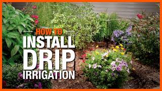 How to Install Drip Irrigation  The Home Depot [upl. by Happy]