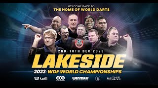 WDF World Darts Championship Live Session 1 2 10 December 2023 [upl. by Garnet]