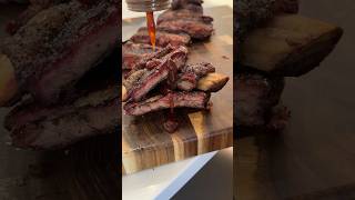 BBQ Beef Back Ribs On The Pit Boss bbq foodshorts [upl. by Nerek]