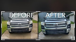 BEST Headlight cleaner with Results [upl. by Ardnait]